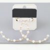 Twisted Pearl Open Hoop Earrings – Coin Accent