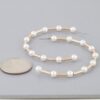 Twisted Pearl Open Hoop Earrings – Coin Accent