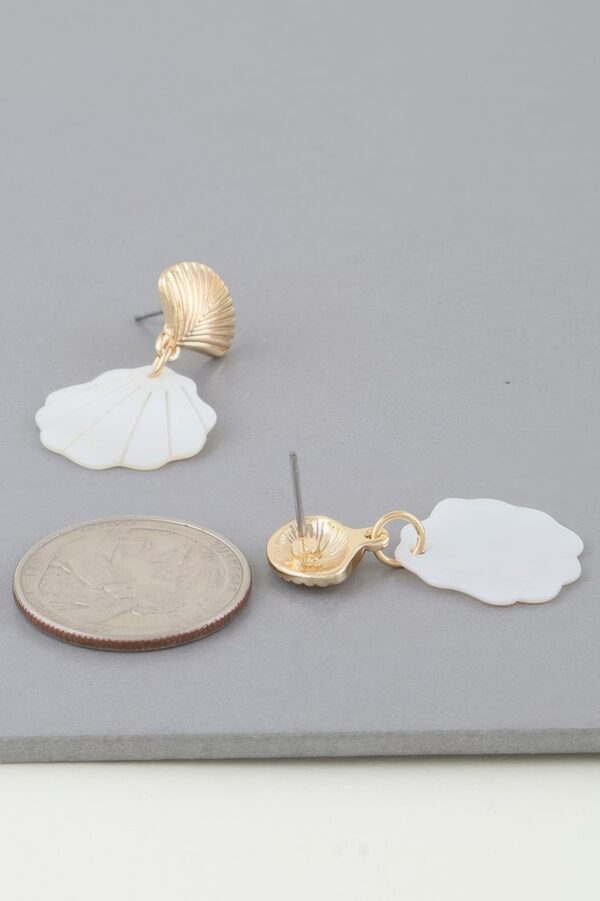 Twin Seashell Drop Earrings – Delicate Coastal Drops