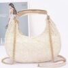 Crochet Crossbody Bag with Chain Strap