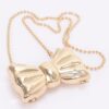 Metal Mini Clutch with Bow Detail – Compact Evening Clutch