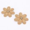 Paper Flower Rhinestone Earrings – Eco Paper Floral