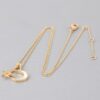 Night Sky Pendant Necklace – Gold-Tone Celestial Charm