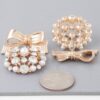 Bejeweled Ribbon Ornament Earrings – Festive Bow