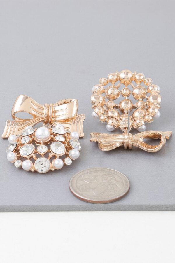 Bejeweled Ribbon Ornament Earrings – Festive Bow