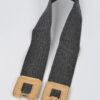 Gold-Buckle Stretch Belt – 70% PVC Elastic Waist Belt