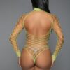 Dancing All Night Sheer Fishnet Bodystocking