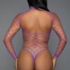 Dancing All Night Sheer Fishnet Bodystocking