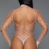 Dancing All Night Sheer Fishnet Bodystocking