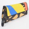 Animal Print Clutch with Color-Block Palette