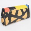 Animal Print Clutch with Color-Block Palette