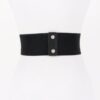 Wide Rhinestone Lattice Waist Belt with Metal Rings