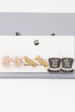 2025 New Year Earrings Set – Four Festive Designs
