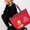 Oh Deer Reindeer Christmas Tote Bag – Red Polyester