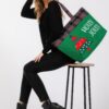 Holly Jolly Lettering Christmas Tree Tote Bag
