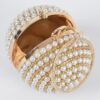 Pearl Sphere Clutch with Gold Chain