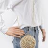 Pearl Sphere Clutch with Gold Chain