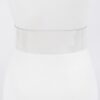 Plus Size Clear PVC Belt with Rhinestone Buckle