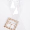 Plus Size Clear PVC Belt with Rhinestone Buckle