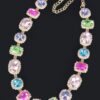 Mixed-Shape Stone Necklace – Multicolor
