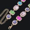 Mixed-Shape Stone Necklace – Multicolor