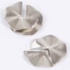 Polished Circular Metal Earrings – 1.5 x 1.75 in