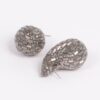 Rhinestone Teardrop Earrings – Post-Back Sparkle