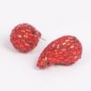 Rhinestone Teardrop Earrings – Post-Back Sparkle