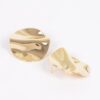 Gold-Plated Wave Earrings – Dual-Tone Gold & Silver
