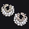 Rhinestone & Pearl Stud Earrings – 2-Pair Set