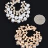Rhinestone & Pearl Stud Earrings – 2-Pair Set