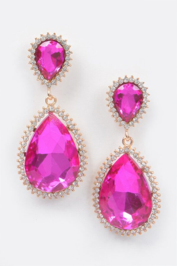 Rhinestone Dangle Earrings – Lightweight Sparkle