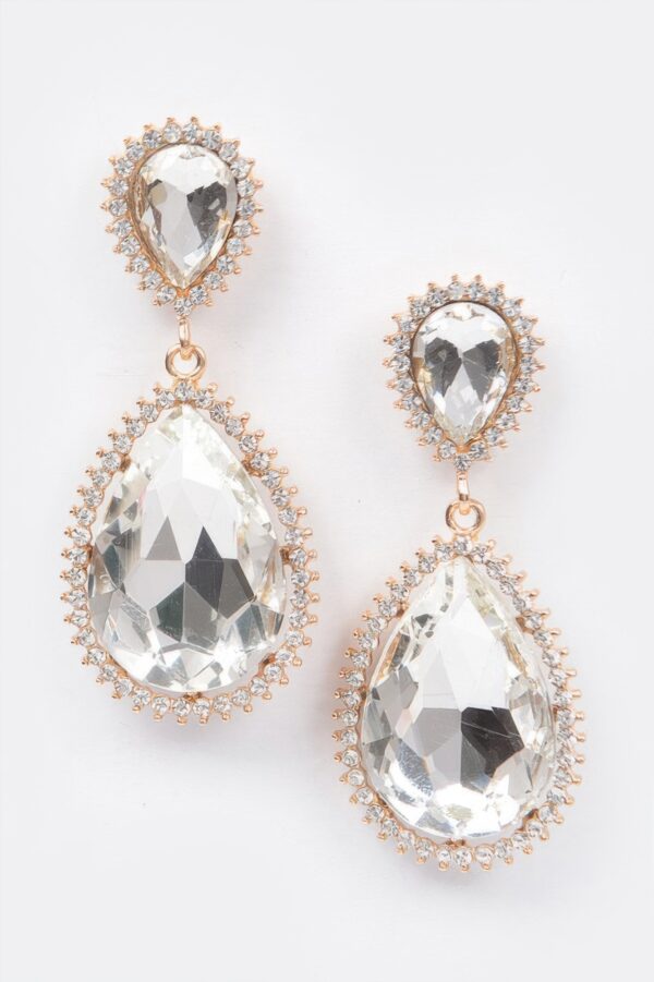 Rhinestone Dangle Earrings – Lightweight Sparkle