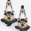 Blossom Bling Rhinestone Drop Earrings – Floral
