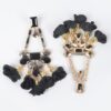 Blossom Bling Rhinestone Drop Earrings – Floral