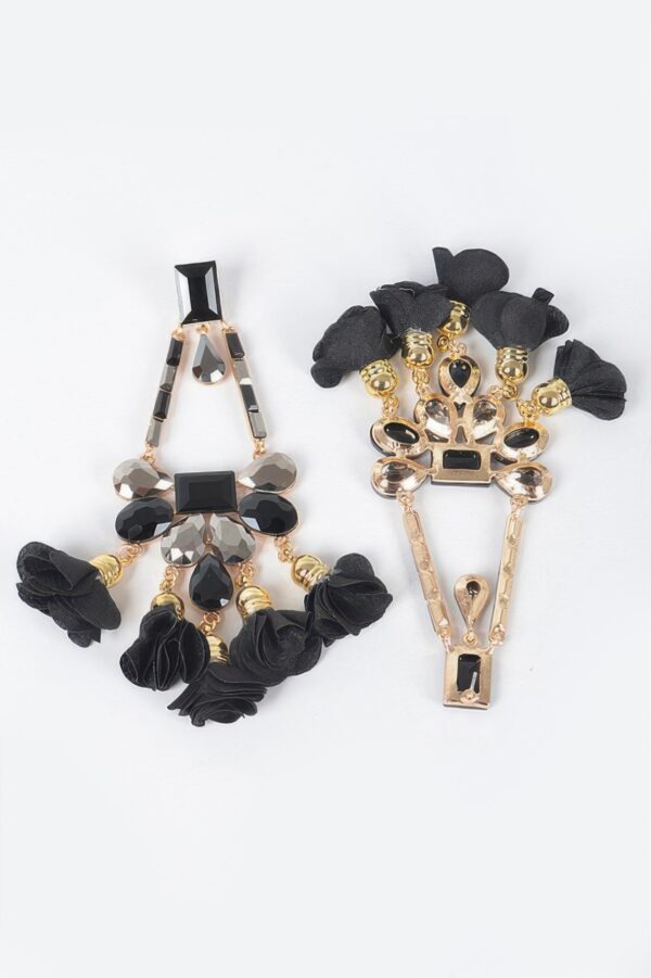 Blossom Bling Rhinestone Drop Earrings – Floral