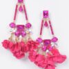 Blossom Bling Rhinestone Drop Earrings – Floral