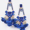 Blossom Bling Rhinestone Drop Earrings – Floral