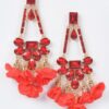 Blossom Bling Rhinestone Drop Earrings – Floral