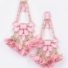 Blossom Bling Rhinestone Drop Earrings – Floral