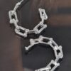 Chain-Link Hoop Earrings – Polished 1 x 1 Inch