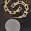 Chain-Link Hoop Earrings – Polished 1 x 1 Inch