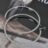 8cm Double Rhinestone Hoop Earrings – Oversized Sparkle
