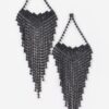Gatsby Rhinestone Fringe Earrings