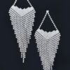 Gatsby Rhinestone Fringe Earrings