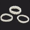 Multi-Strand Faux Pearl Stretch Bracelet