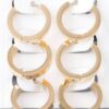 Triple Hoop Earrings – Layered Gold-Tone Hoops