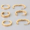 Triple Hoop Earrings – Layered Gold-Tone Hoops