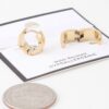 Hoop Earrings – Chunky Shiny Gold Mini Hoops