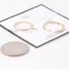 Classic Shiny Hoop Earrings – Gold-Tone Finish